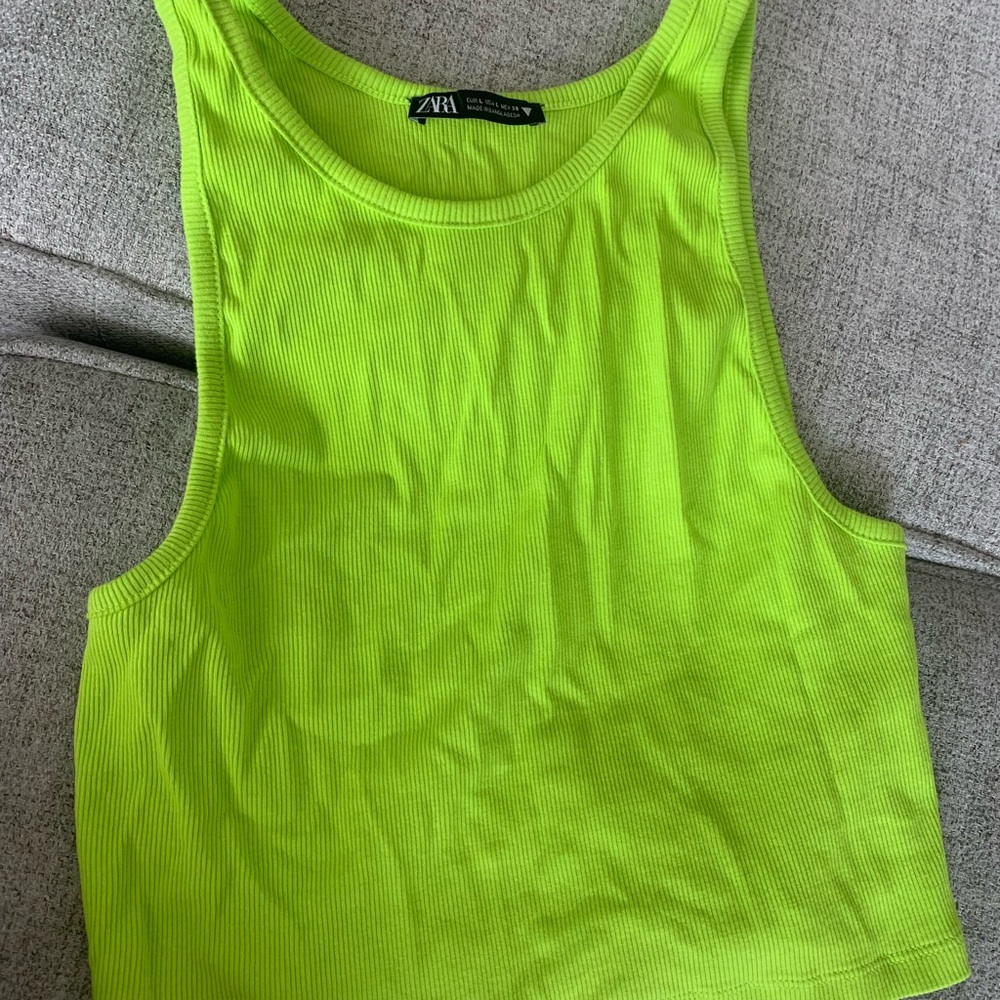 Zara Neon Green Tank Top